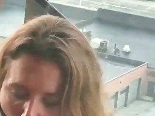 Hotwife with bull on balcony 1...