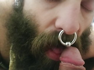 Bearded Bear Smells And Suck Cock