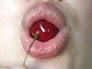 Biting the cherry