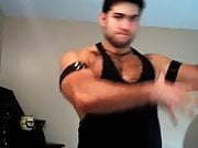 Hairy Big Cocked stud bouncing pecs and flexing!