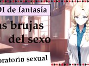 Spanish JOI en un mundo de brujas. Te llevan al laboratorio sexual.