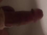 Bound Throbbing Cock in Shower