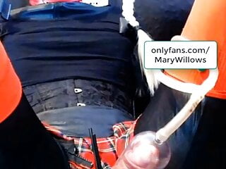 Mary Willows Sissygasm Milking Cumshot Handsfree Machine