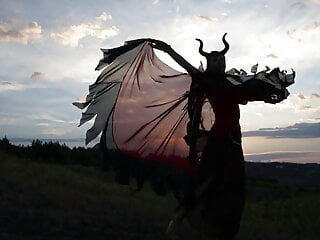 Sunset Sky Porntv video: Maleficent on sunset sky