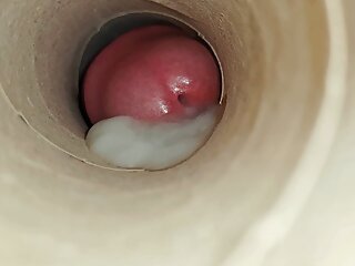 Another Awesome Deepthroat Blowjob From The Kitchen Roll - This Time With A Sticky Oral Creampie Pumping Cock Cumshot