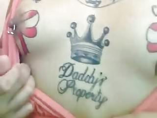 Filipina Slut Showing Off Her Pierced And Tattoo Nipples