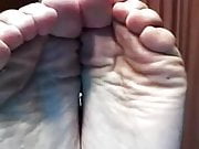 Straight guys feet on webcam #228