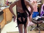 Charlie XCX seethrough bra and ass