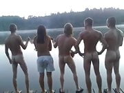 Str8 Guys Singing Naked At The Lake