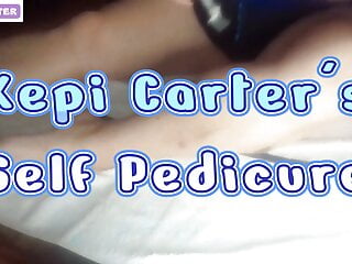  video: Kepi Carter self pedicure