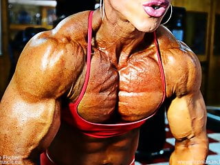 African, Muscled, Female Bodybuilder, FBB Nude
