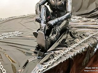 Full Pvc Bondage video: Fetish Full pvc bondage mummification play