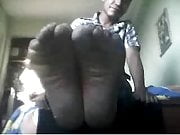 Straight guys feet on webcam #532