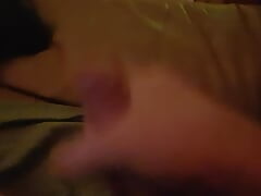 lying on the couch playing with my little cock