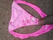 cum on nieces pink vs thong panty