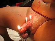 hot candle wax cock