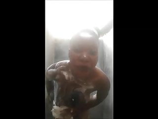 African Hot Shower Time with Samantha