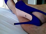 Quick cum in slingbacks x