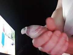 Sissy Gay Jerking with Condom
