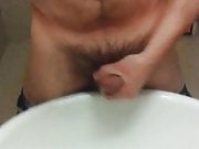 wanking at work