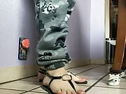 Latino, Mexican Sandals foot show 