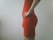 crossdresser in red dress sexy 