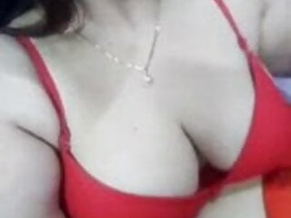 Desi Sexy Bhabhi in Red Bra