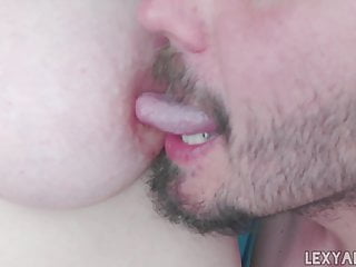 ASMR Nipple Licking and Sucking, BBW, Tongue - LexyAndCash