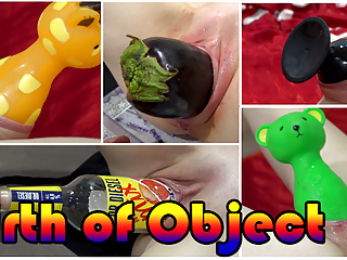 Compilation Of Birthing Objects. Forward And Reverse Video