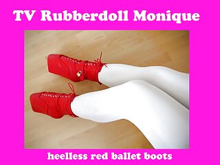 Stock, Stockings, Ballet Boots, Red Boots