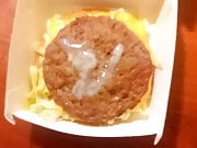 Cum on food - burger