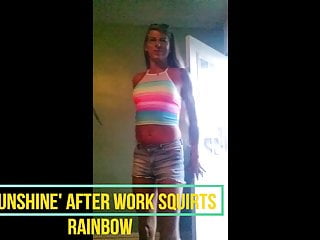 'Sunshine' After Work Squirts Rainbow Summer Outfit