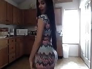 Latina bouncing her little ass