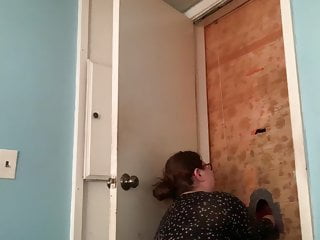 Wife has some fun at our gloryhole 