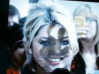 Holly willoughby cum faced...