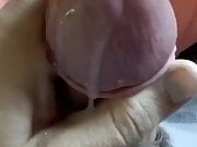 FAT AND HUGE COCK CUMMING A LOT! SLOW MOTION!