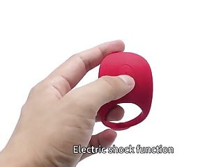 Usb cock ring vibrator with shock...