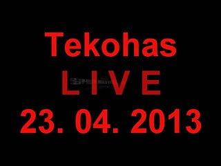 Spermastudio: Next Live Show - 23.04. - Tekohas - Bild 1