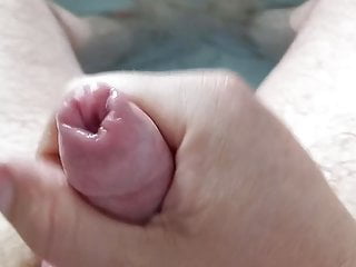 Bath time masturbation and cum 