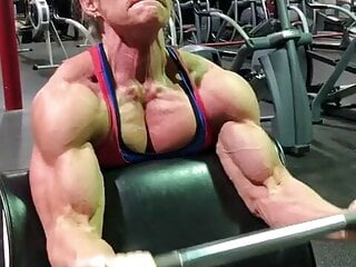 Muscular Woman, Muscle MILF, Biceps, American