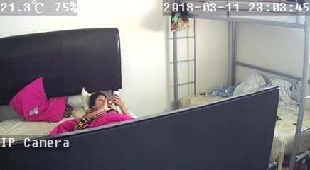 Security Camera Masturbation - Hacked IP Cam - MILFs Bedroom - Voyeur, Webcam, Bedroom - MobilePorn