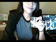 Busty girl on webcam