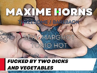 Wild Double Penetration and Intense Fisting for Maxime - Get Ready to Cum