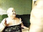chubby granny sucking hard