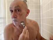 Daoud takes a shower and shaves