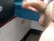 Cumming in bathroom work