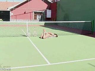 Bdsm Brunette Anyone video: Tennis, Anyone?