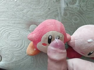 Cumming on Kirby &amp; Waddle Dee plush