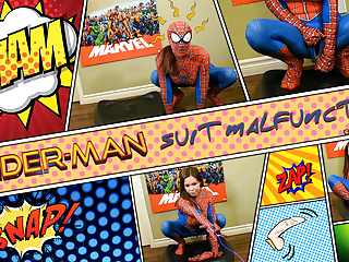 Spider man suit malfunction preview immeganlive...