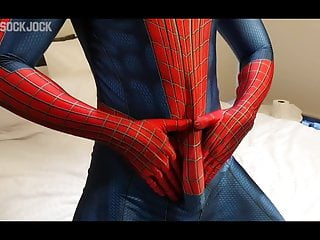 Hung Horny Spiderman Shoots Massive Web